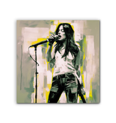 Astral Awakening Minimalist Abstract Wrapped Canvas